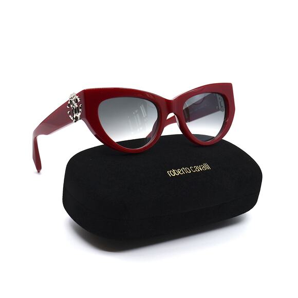 ROBERTO CAVALLI SRC017M RED GREY GRADIENT AUTHENTIC SUNGLASSES - Picture 7 of 14